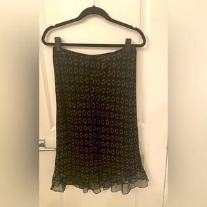 Lapis black and white skirt size L NWT